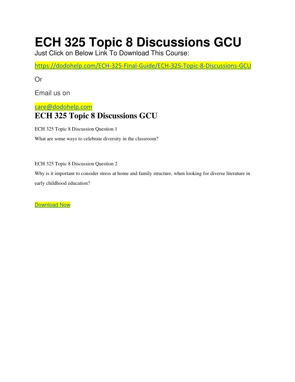 ech 325 topic 8 discussions gcu just click