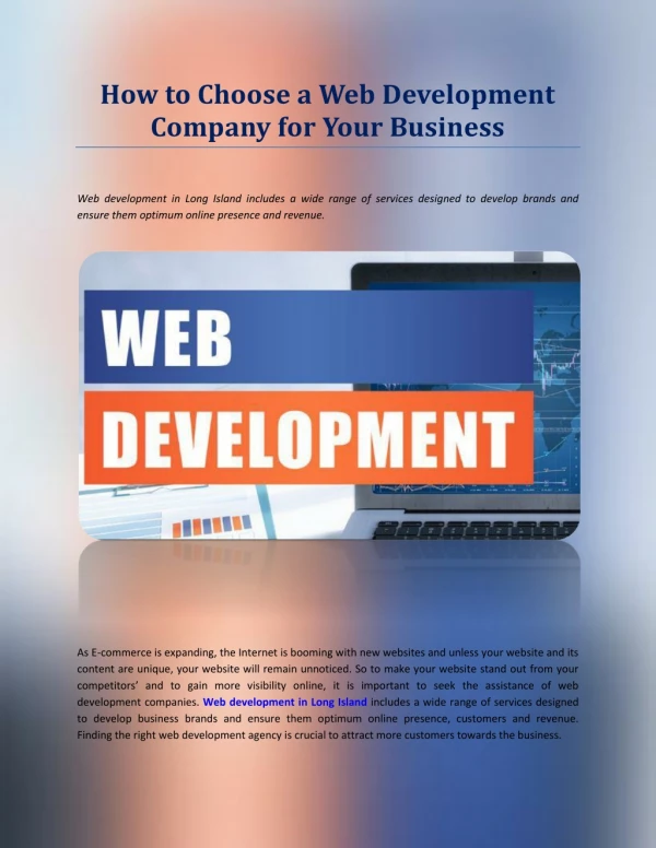 How to Choose a Web Development Company for Your Business