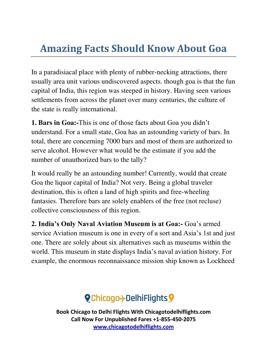 amazing facts should know about goa