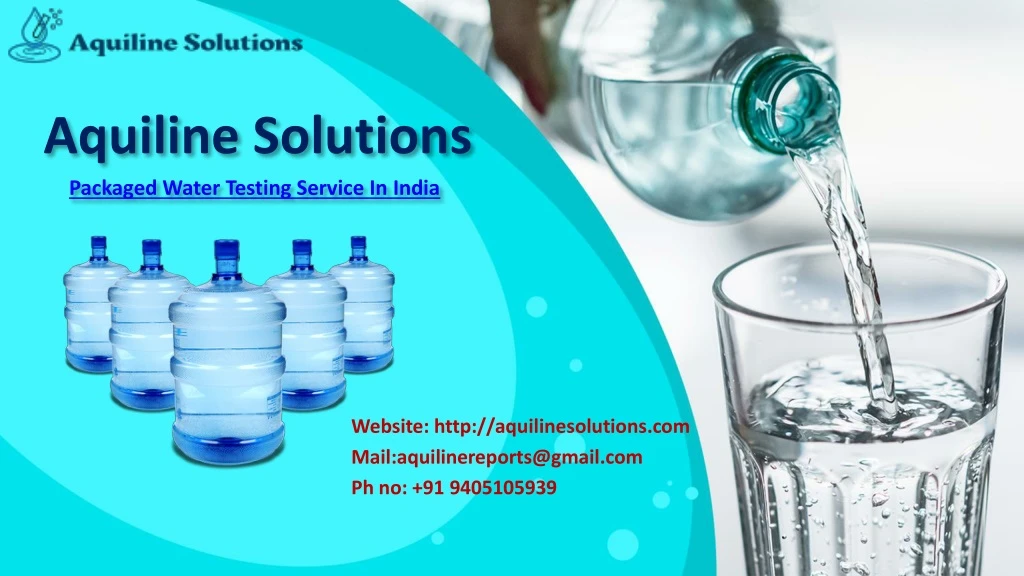 aquiline solutions packaged water testing service in india