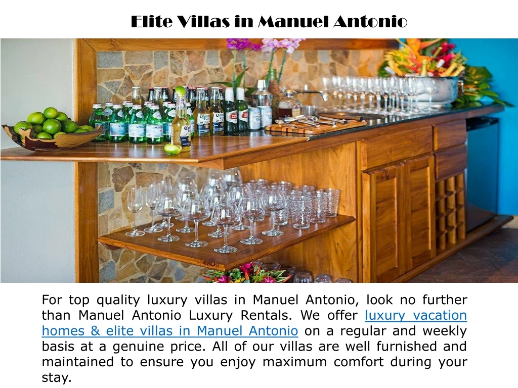 elite villas in manuel antonio