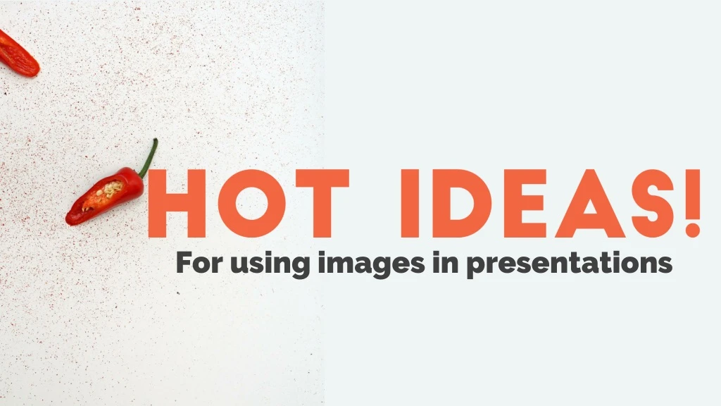 for using images in presentations