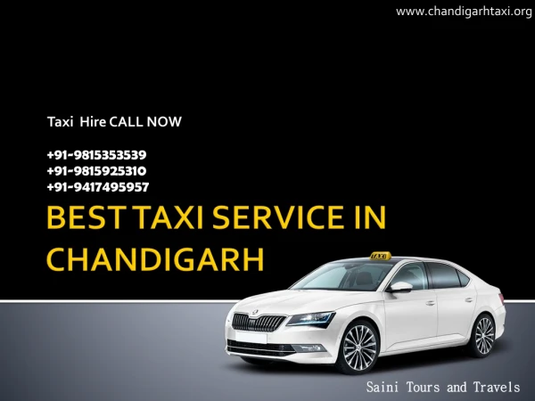 Best taxi service terminal on rent one way in Chandigarh