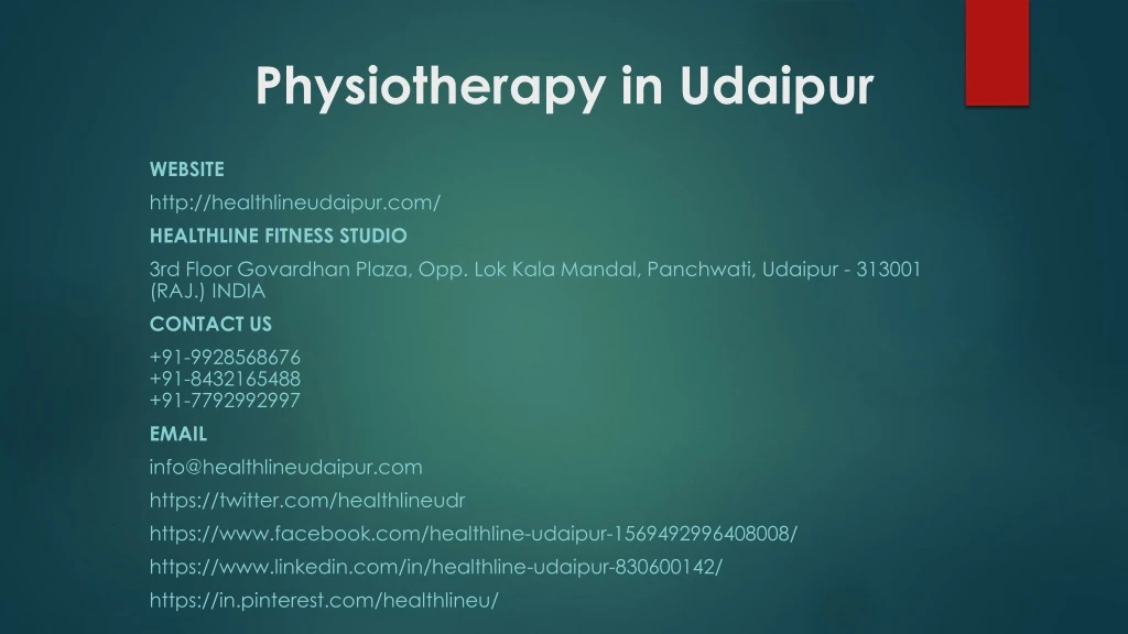 physiotherapy in udaipur