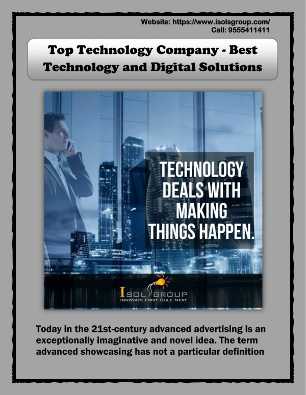 Top Technology Company - Best Technology and Digital Solutions