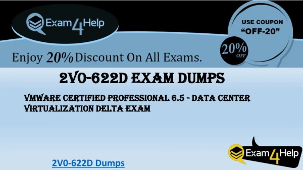Latest VMware 2V0-622D Dumps PDF Perfect Dedication | Exam4Help