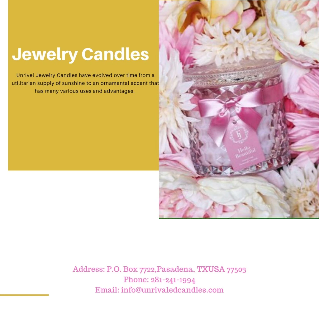 jewelry candles