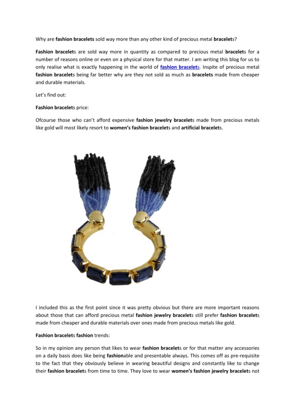 Buy Fashion Imitation Bracelets and Artificial Bracelets for Women’s
