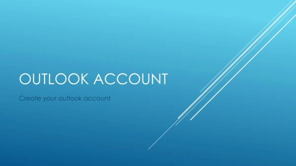How to create Outlook account?
