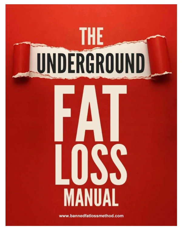 Matt Marshall: The Underground Fat Loss Manual PDF Download