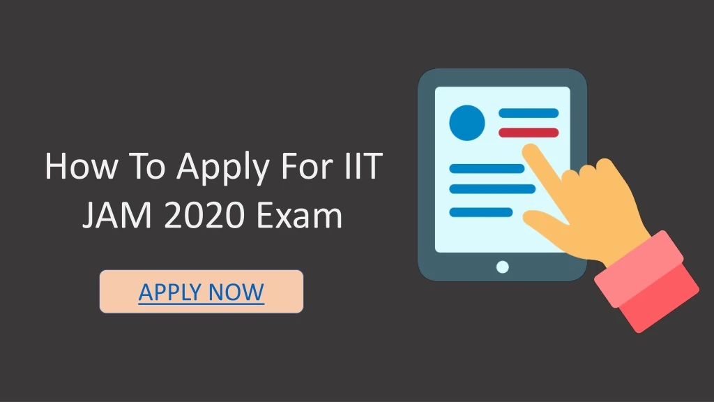 how to apply for iit jam 2020 exam