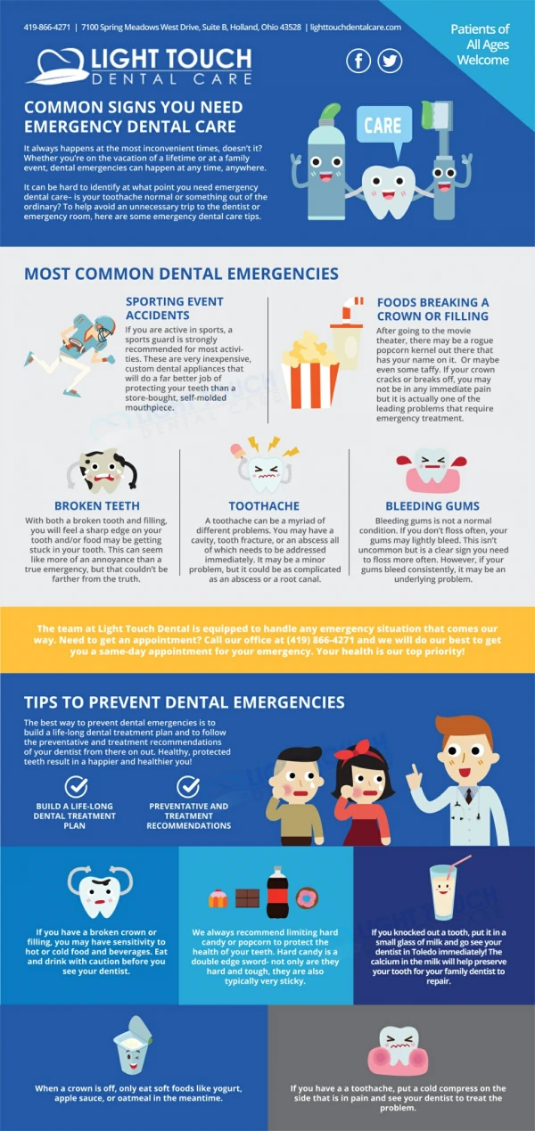 Common Signs You Need Emergency Dental Care