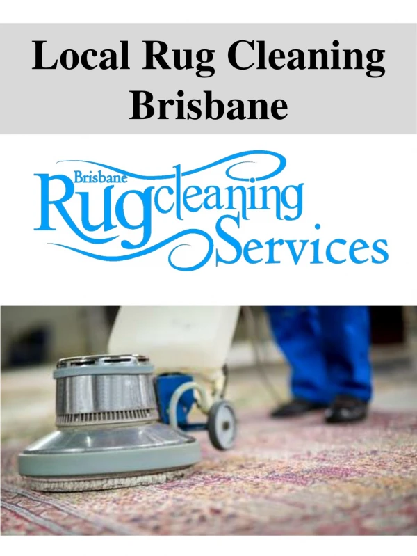 Local Rug Cleaning Brisbane