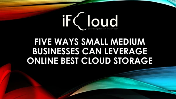 Online Best Cloud storage