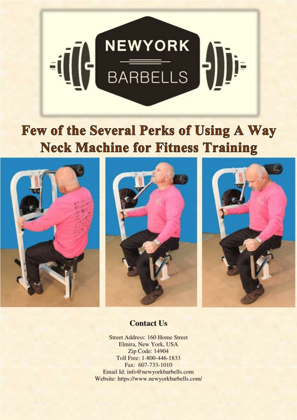 Few of the Several Perks of Using A Way Neck Machine for Fitness Training