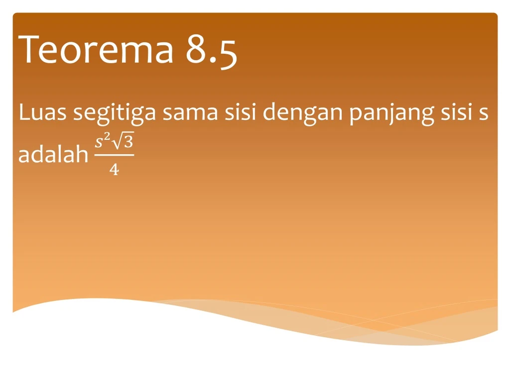 teorema 8 5