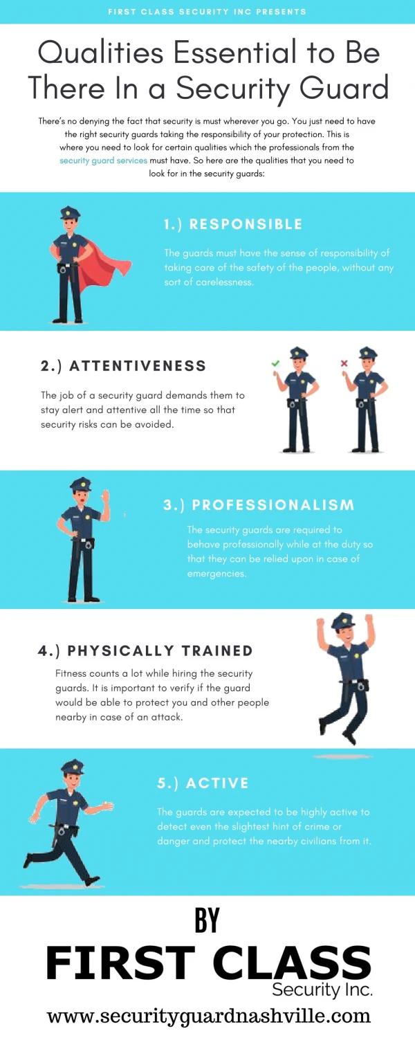 Qualities Essential to Be There in a Security Guard