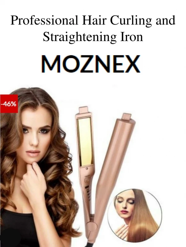 Professional Hair Curling and Straightening Iron