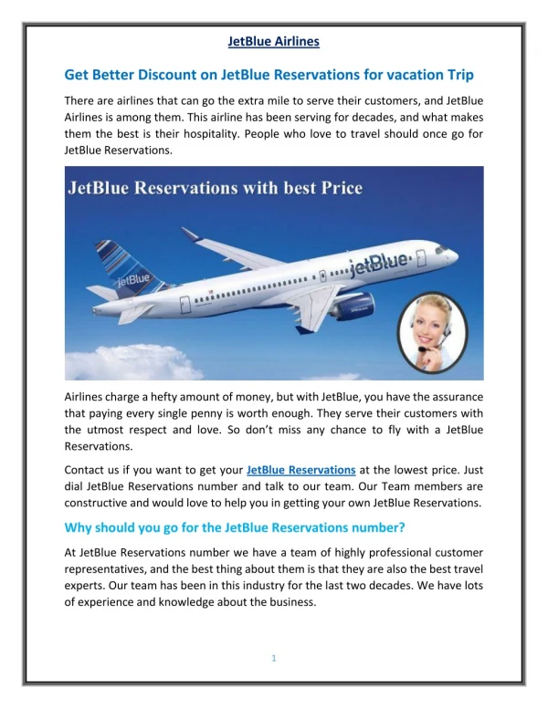 JetBlue Reservations with the Best Prices for Traveling