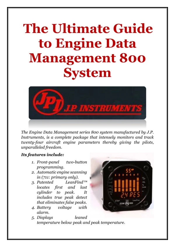 The Ultimate Guide to Engine Data Management 800 System