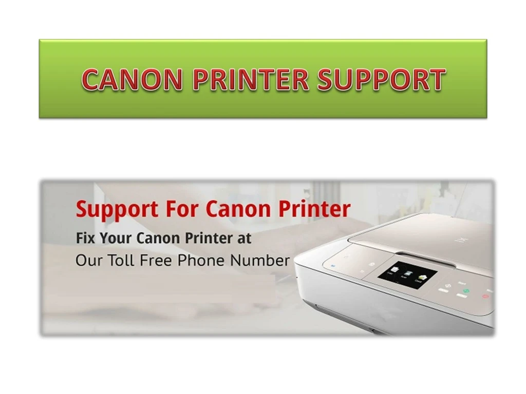 canon printer support