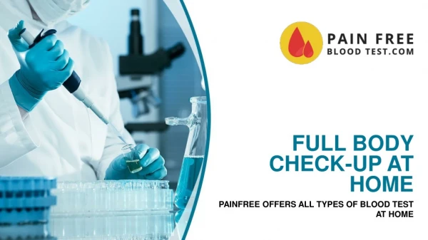 Full body check-up at home by Painfree