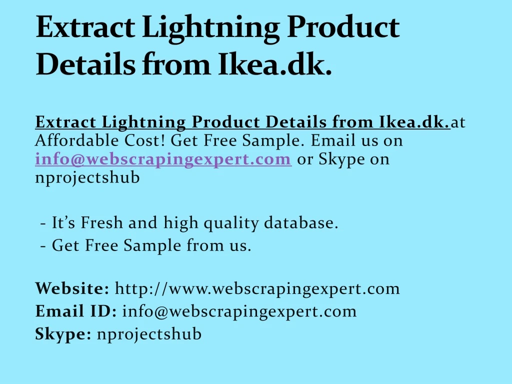 extract lightning product details from ikea dk