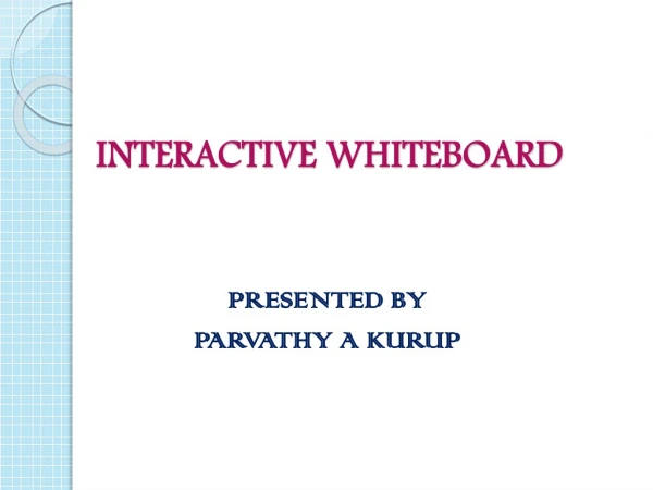 interactive whiteboard