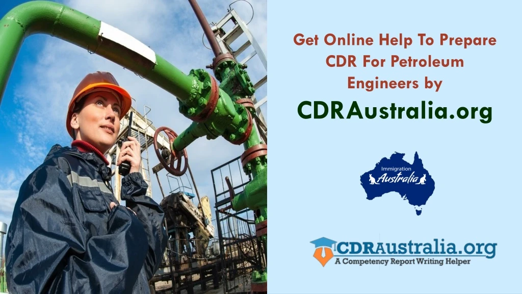 get online help to prepare cdr for petroleum