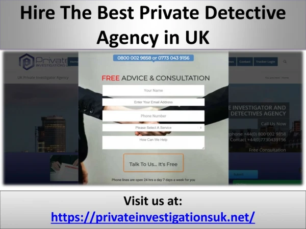 Private Investigator UK