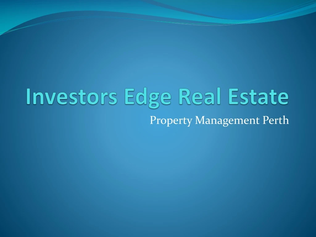 investors edge real estate