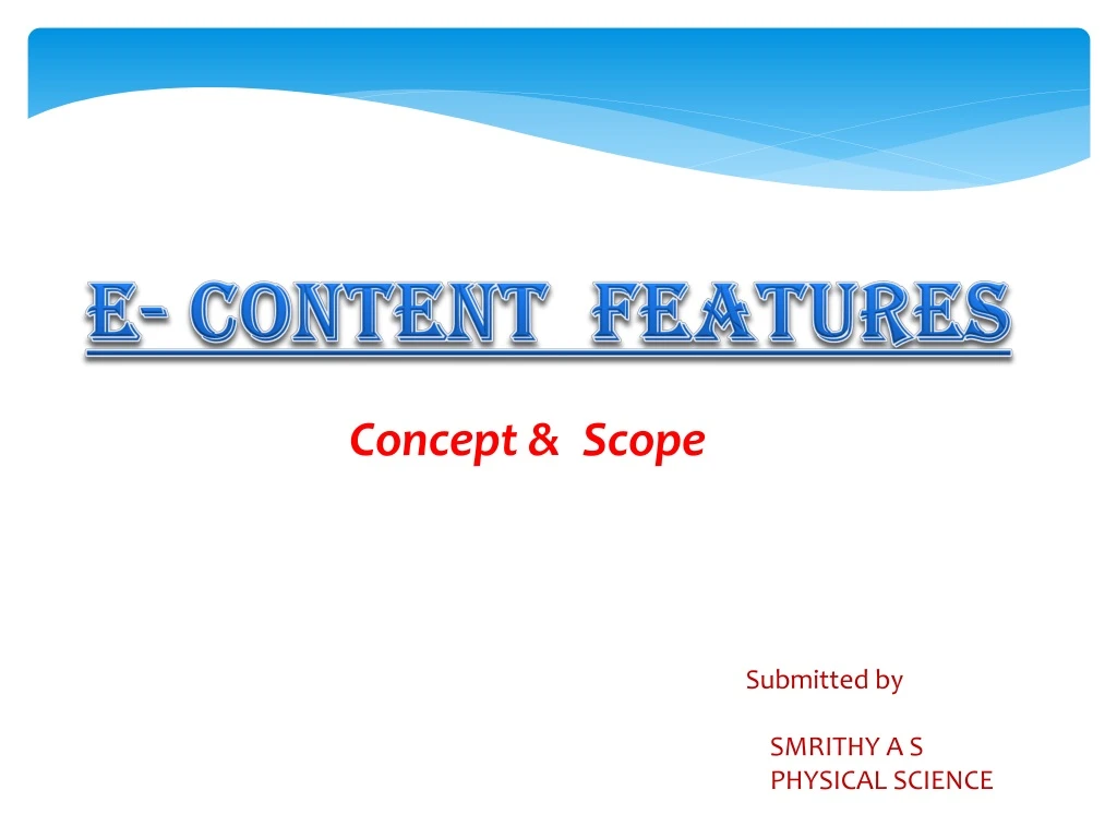 e content features