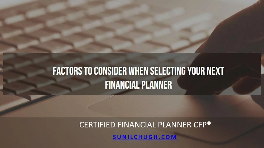 certified financial planner cfp