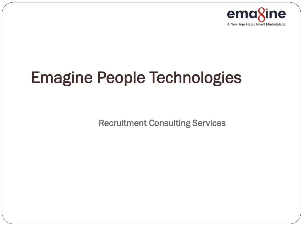 emagine people technologies recruitment consulting services