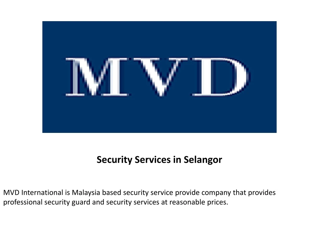 security services in selangor