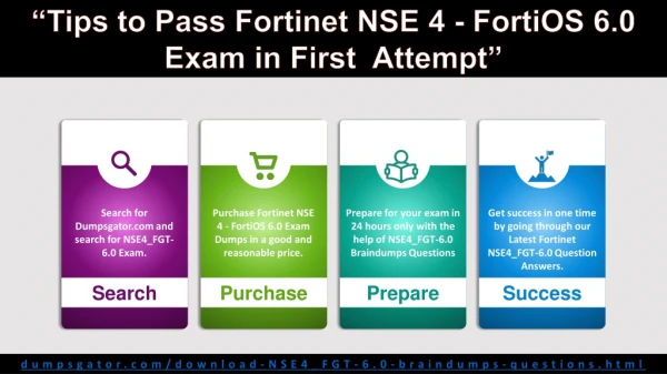 Learn How to pass Fortinet NSE 4 - FortiOS 6.0 Exam in First Try!