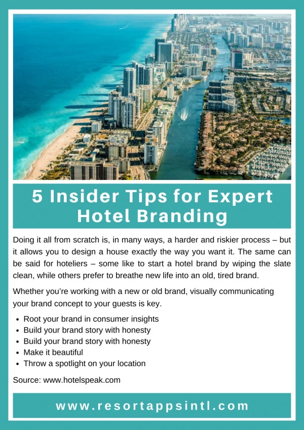 5 Insider Tips for Expert Hotel Branding