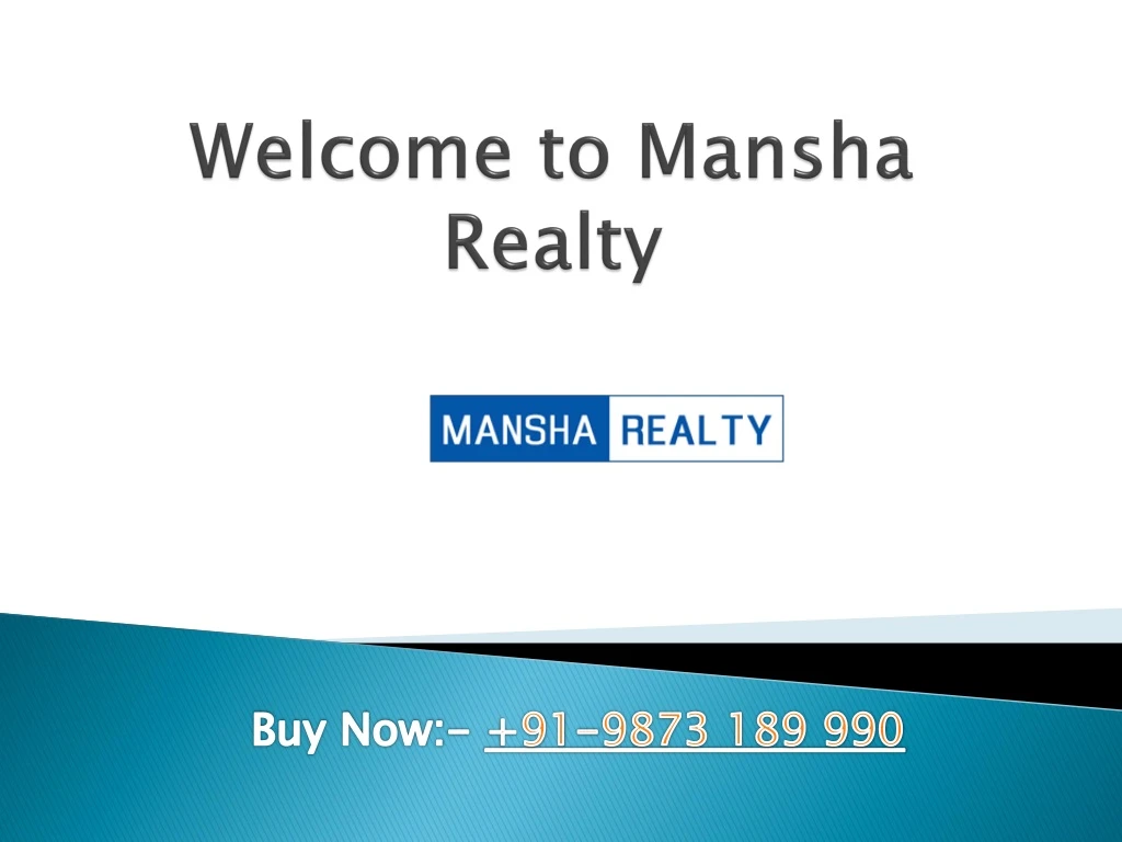 welcome to mansha realty