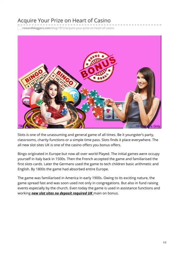 acquire your prize on heart of casino