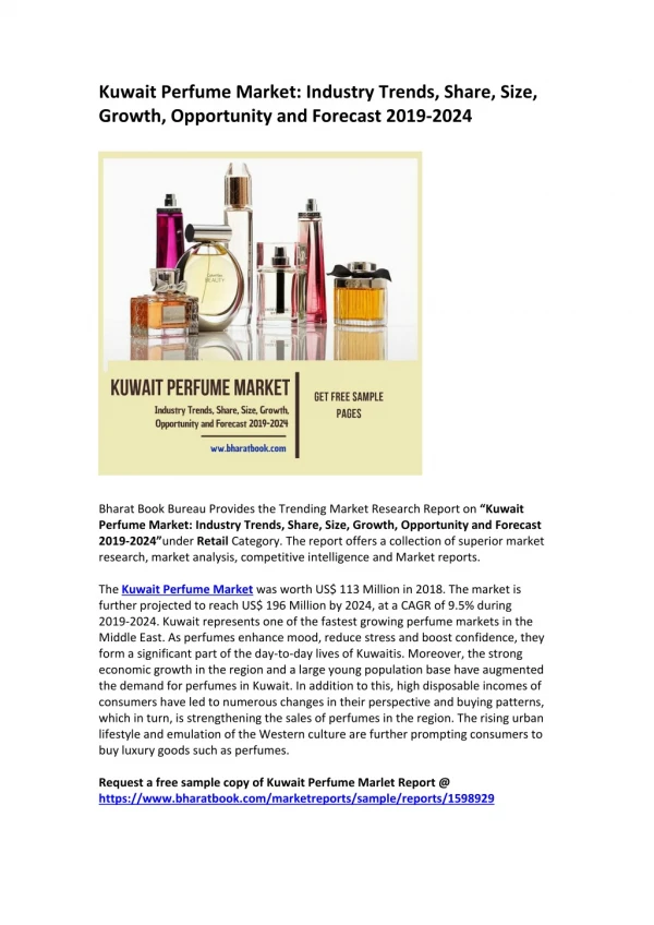 Kuwait Perfume Market Report-2024