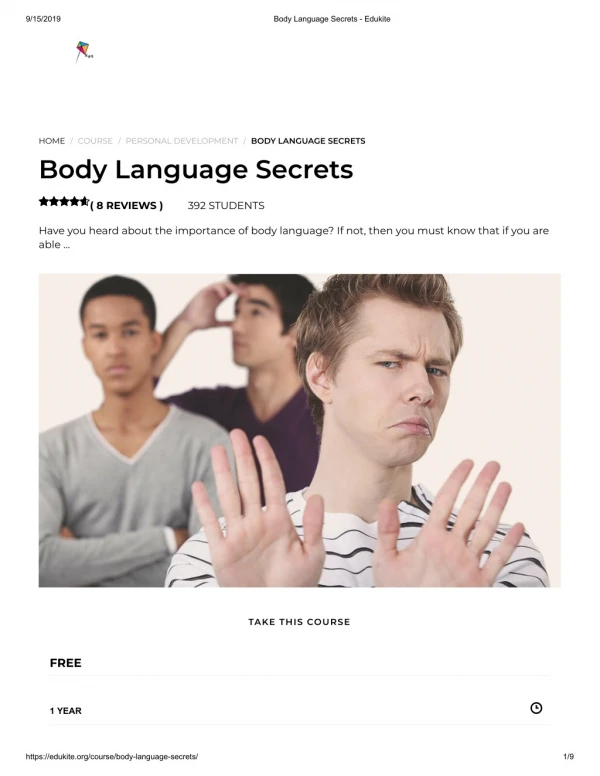 Body Language Secrets - Edukite