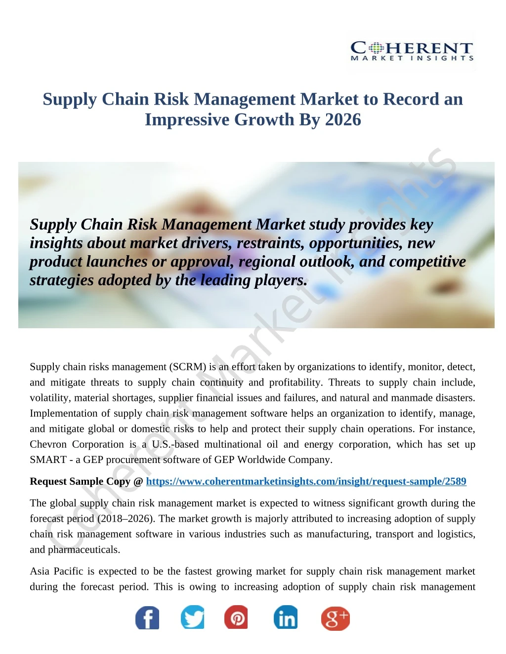 supply chain risk management market to record