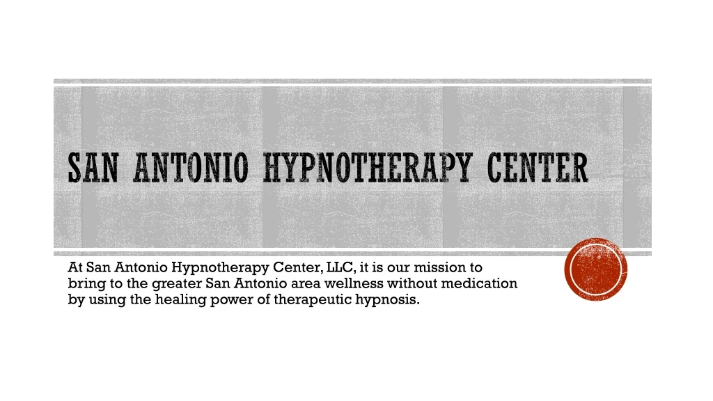 san antonio hypnotherapy center