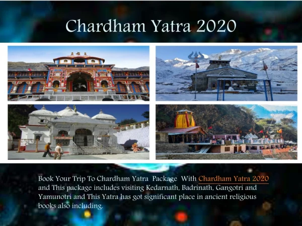 Chardham Yatra 2020