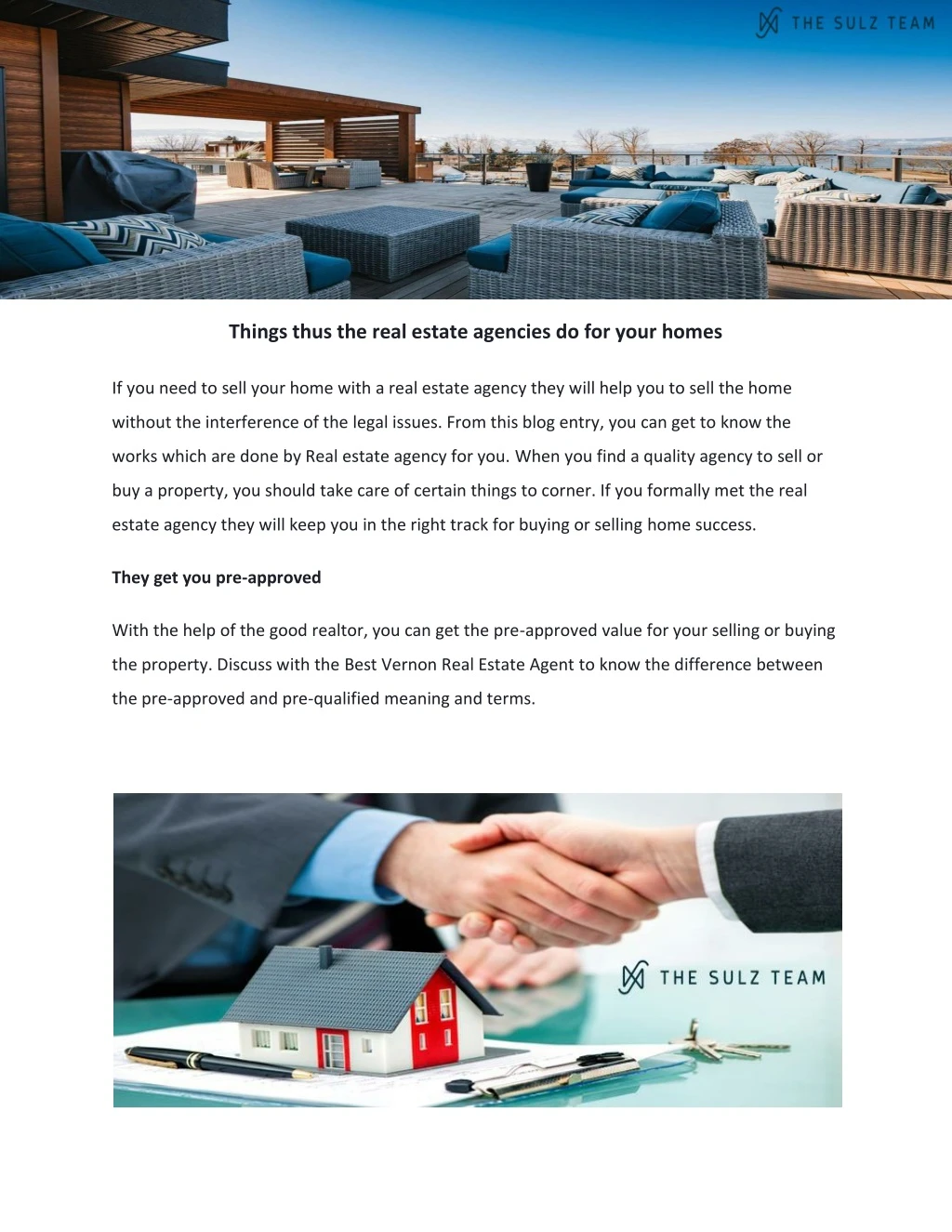 things thus the real estate agencies do for your
