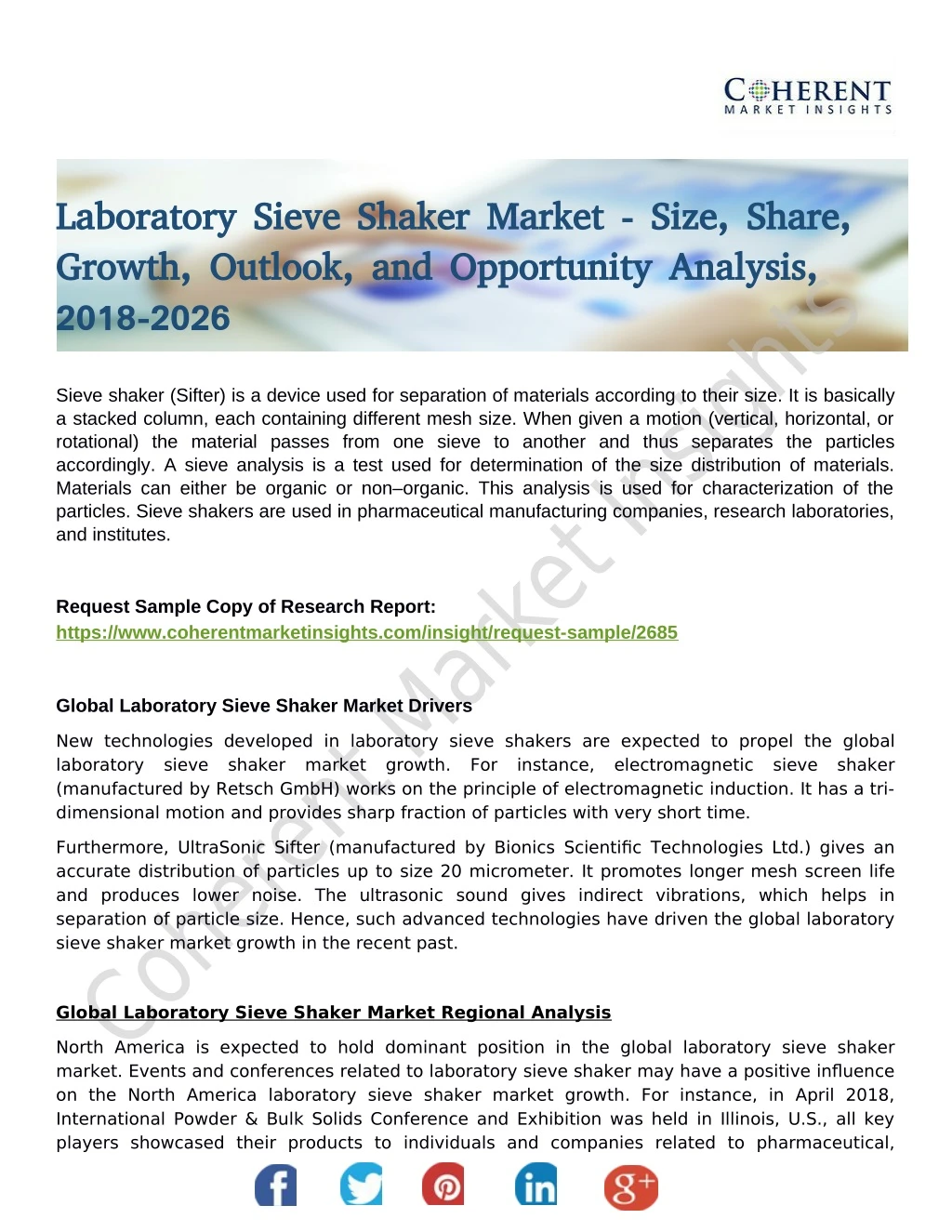 laboratory sieve shaker market size share