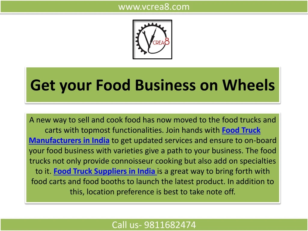 get your food business on wheels