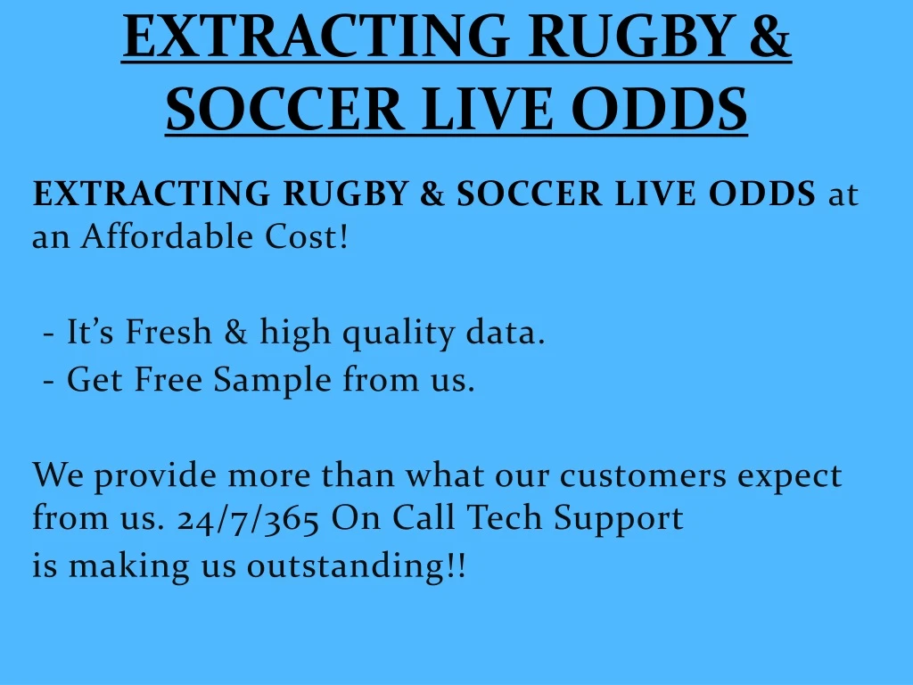 extracting rugby soccer live odds