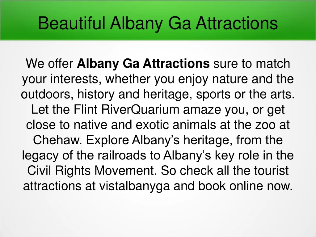 beautiful albany ga attractions