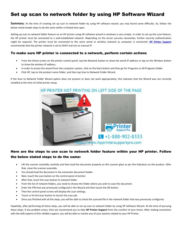 With the HP Support expert’s aid resolve HP printer common issues